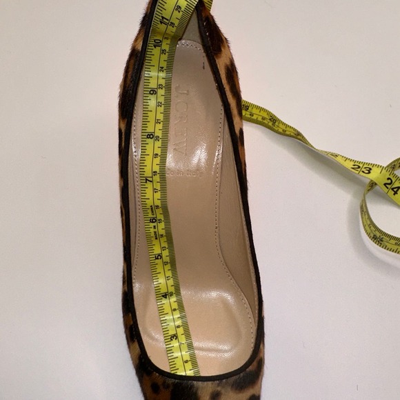 J. Crew Collection Ponyhair Hazelnut Leopard Elsie Heels Pumps Size 7 $395 Italy - Picture 13 of 16